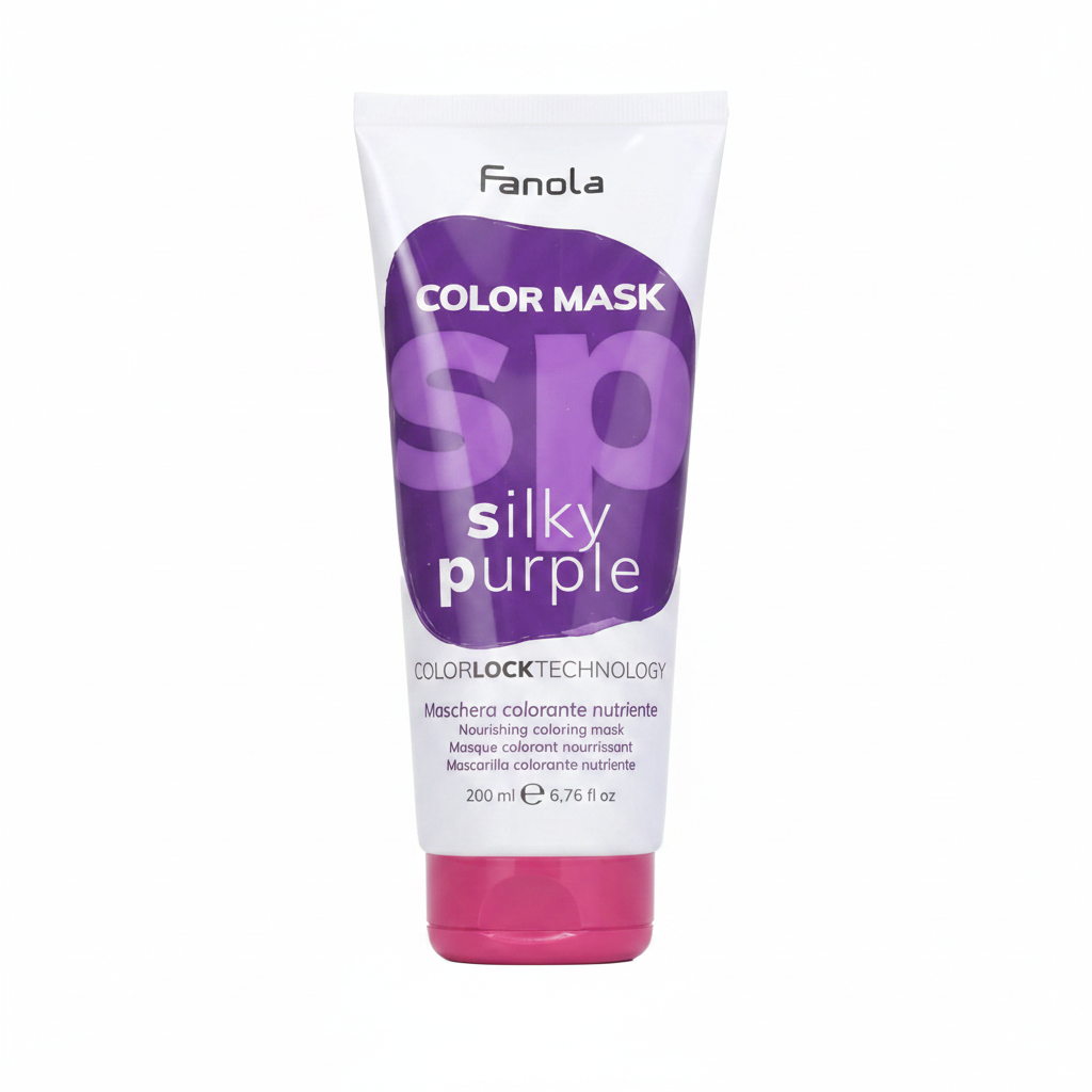 Fanola Color Mask Silky Purple centrado en fondo blanco