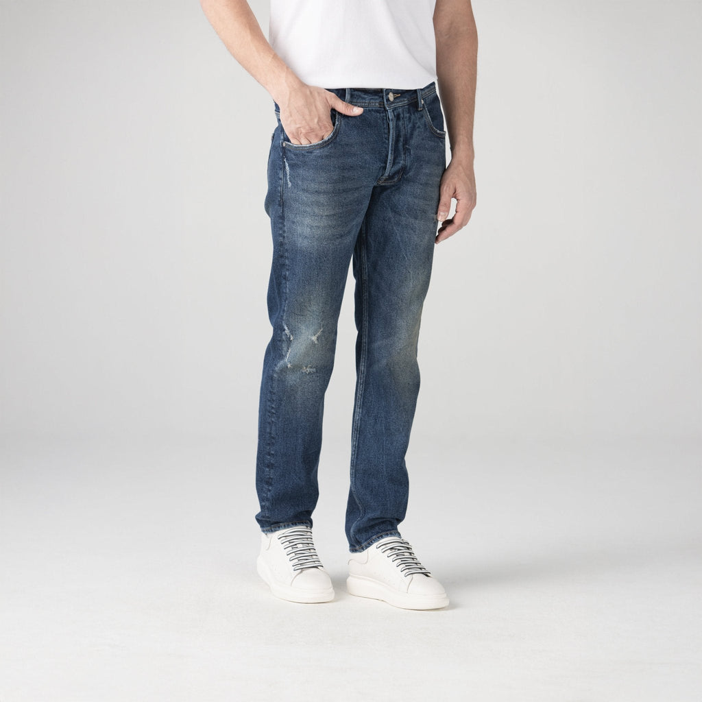 FEROX JEAN MEN BLUE DENIM - Monastery | Tienda Oficial Colombia