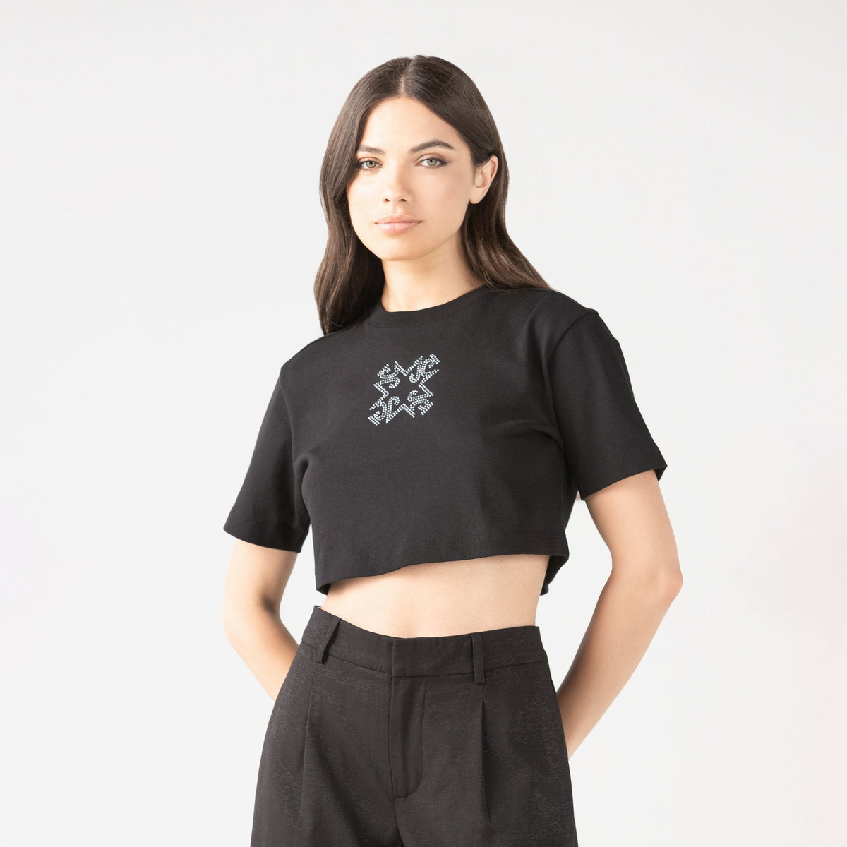 FIDDA CROP TOP WOMEN BLACK - Monastery | Tienda Oficial Colombia