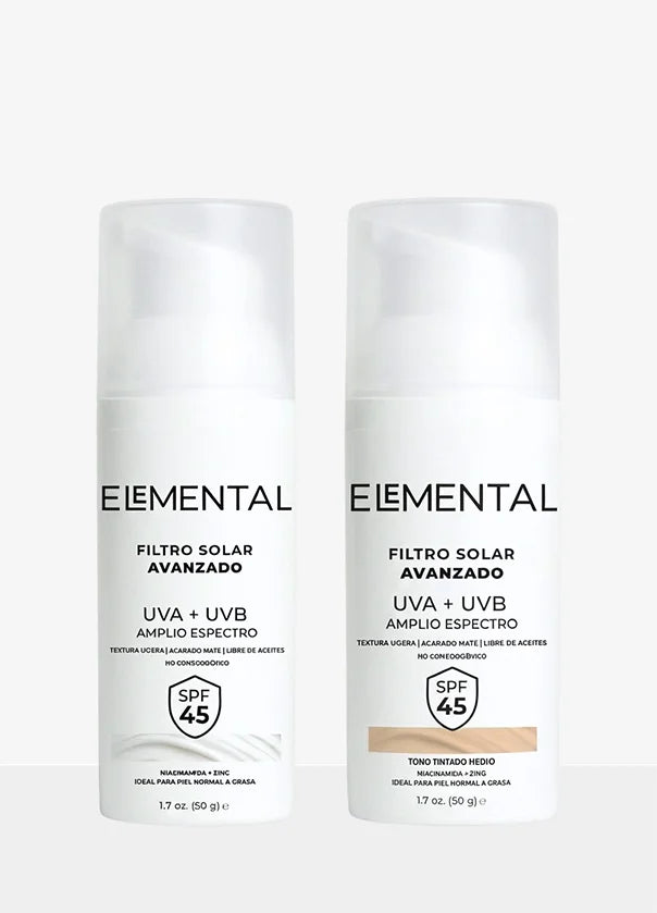 ELEMENTAL FILTRO SOLAR UVA+UVB SPF45 ELEMENTAL (SIN TONO)