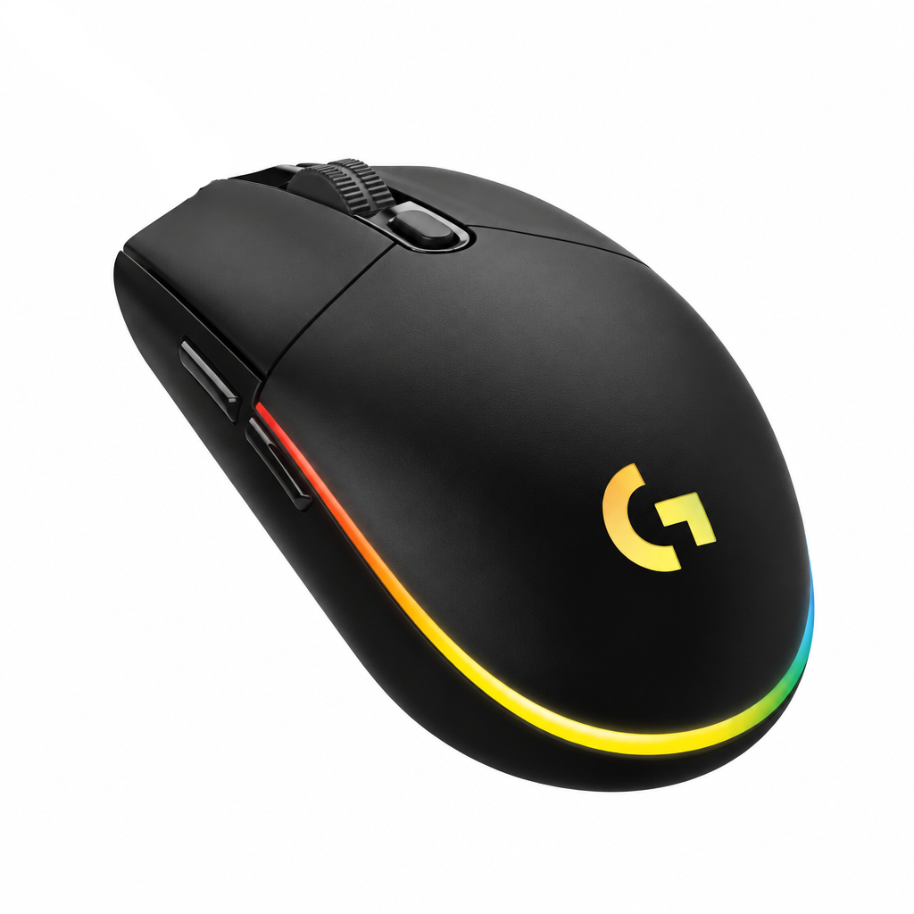 MOUSE GAMING LOGITECH G203 LIGHTSYNC USB BLACK