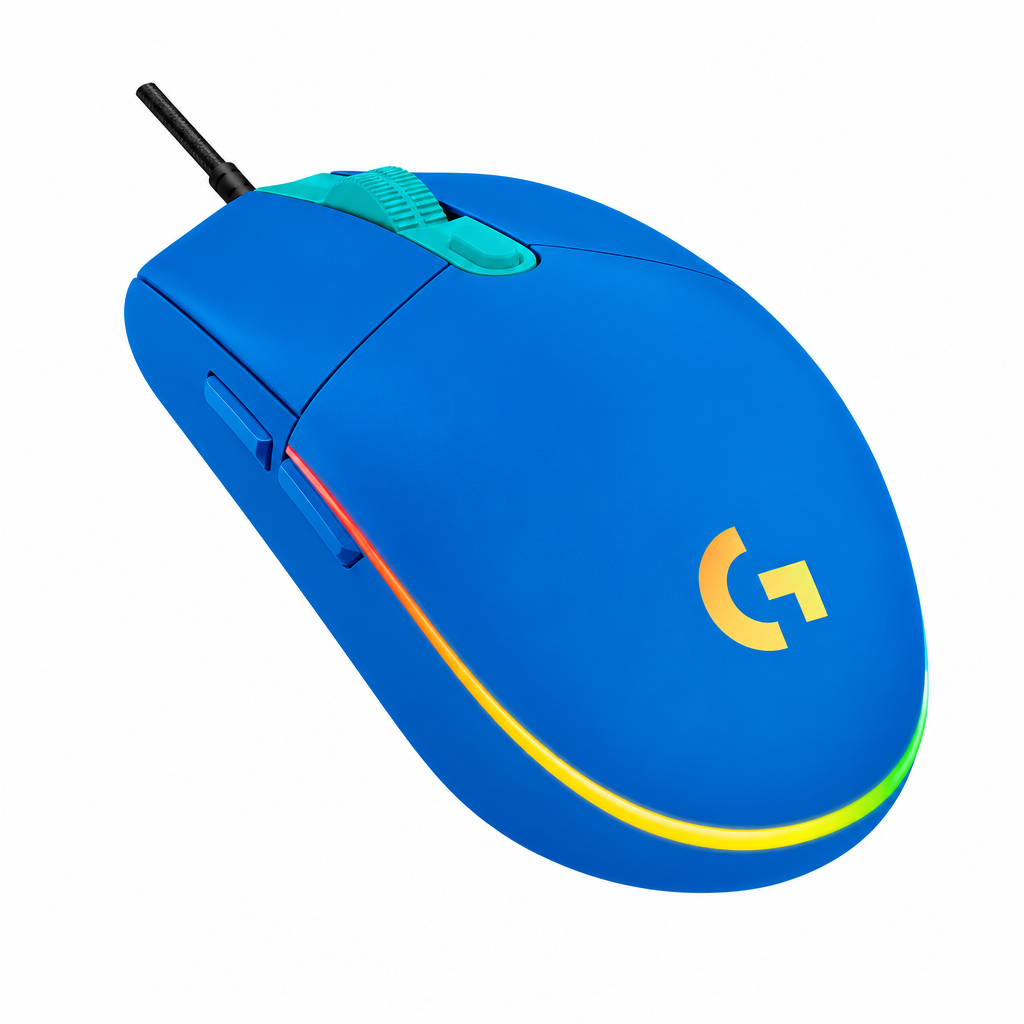 MOUSE GAMING LOGITECH G203 LIGHTSYNC USB BLUE