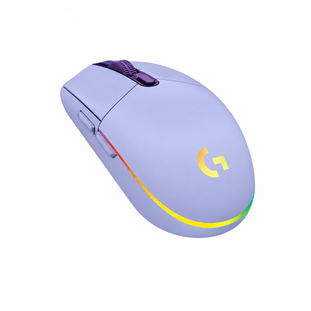 MOUSE GAMING LOGITECH G203 LIGHTSYNC USB LILA