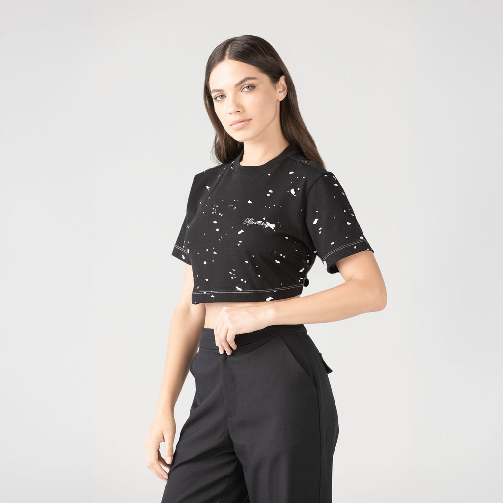 GENGIS CROP TOP WOMEN BLACK - Monastery | Tienda Oficial Colombia