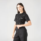 GENGIS CROP TOP WOMEN BLACK - Monastery | Tienda Oficial Colombia