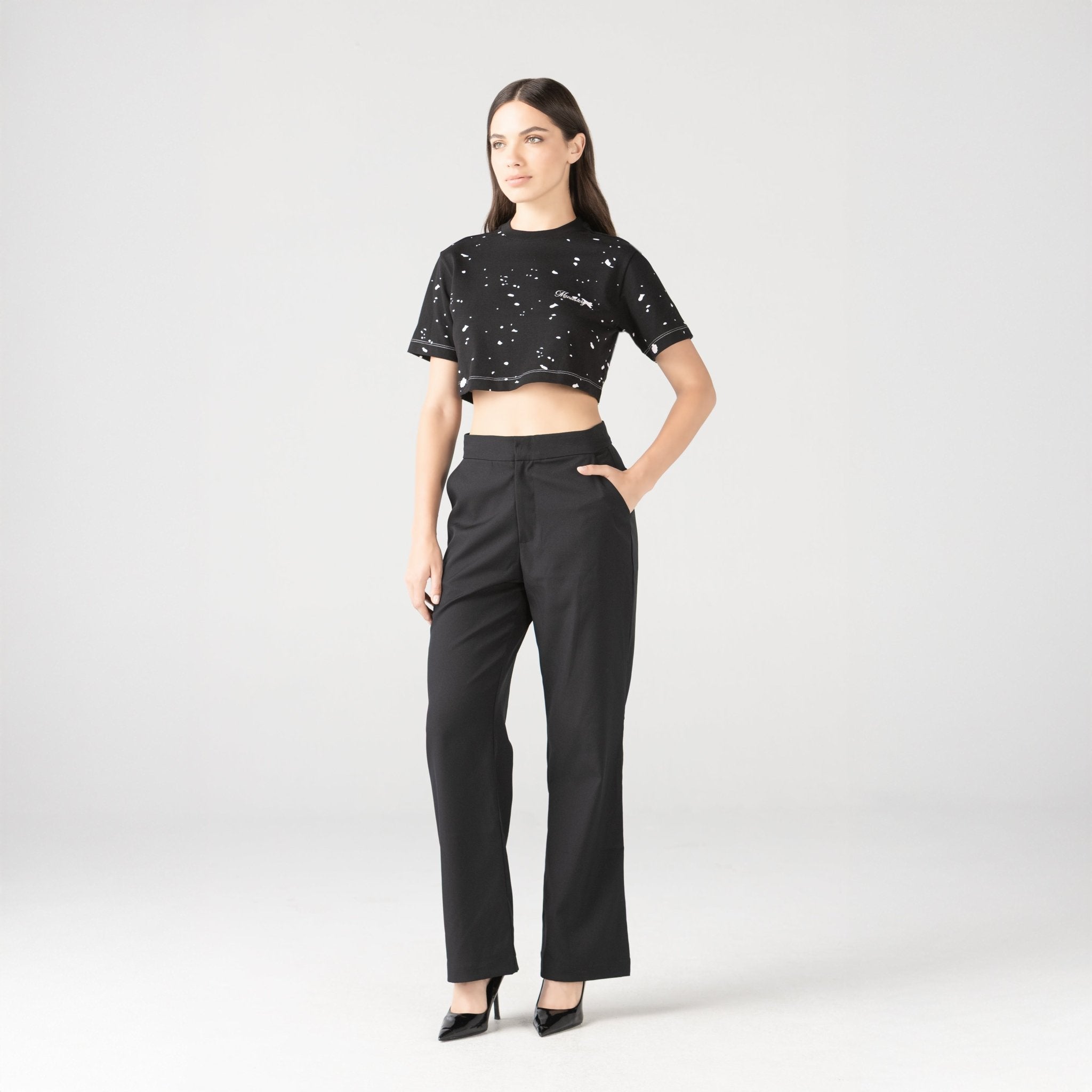 GENGIS CROP TOP WOMEN BLACK - Monastery | Tienda Oficial Colombia