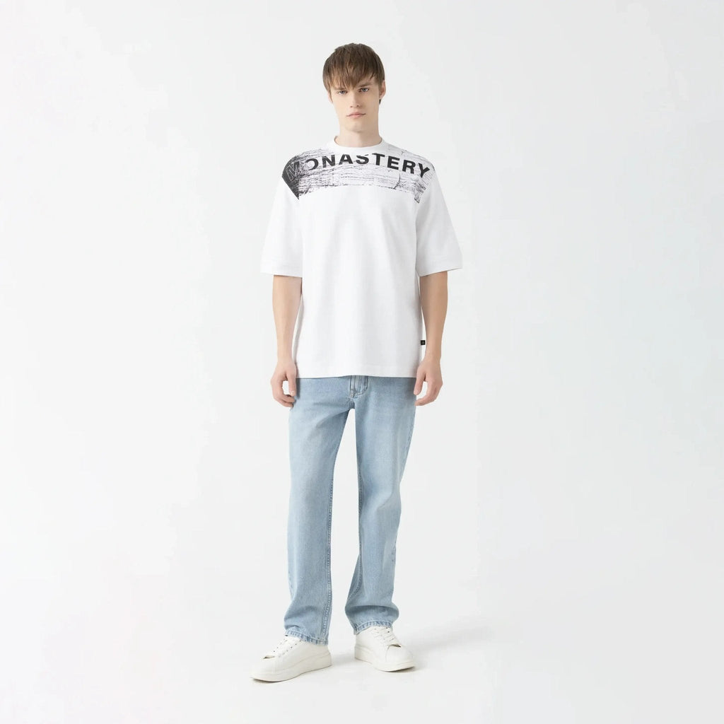 GIBBON T - SHIRT OVERSIZED MEN WHITE - Monastery | Tienda Oficial Colombia