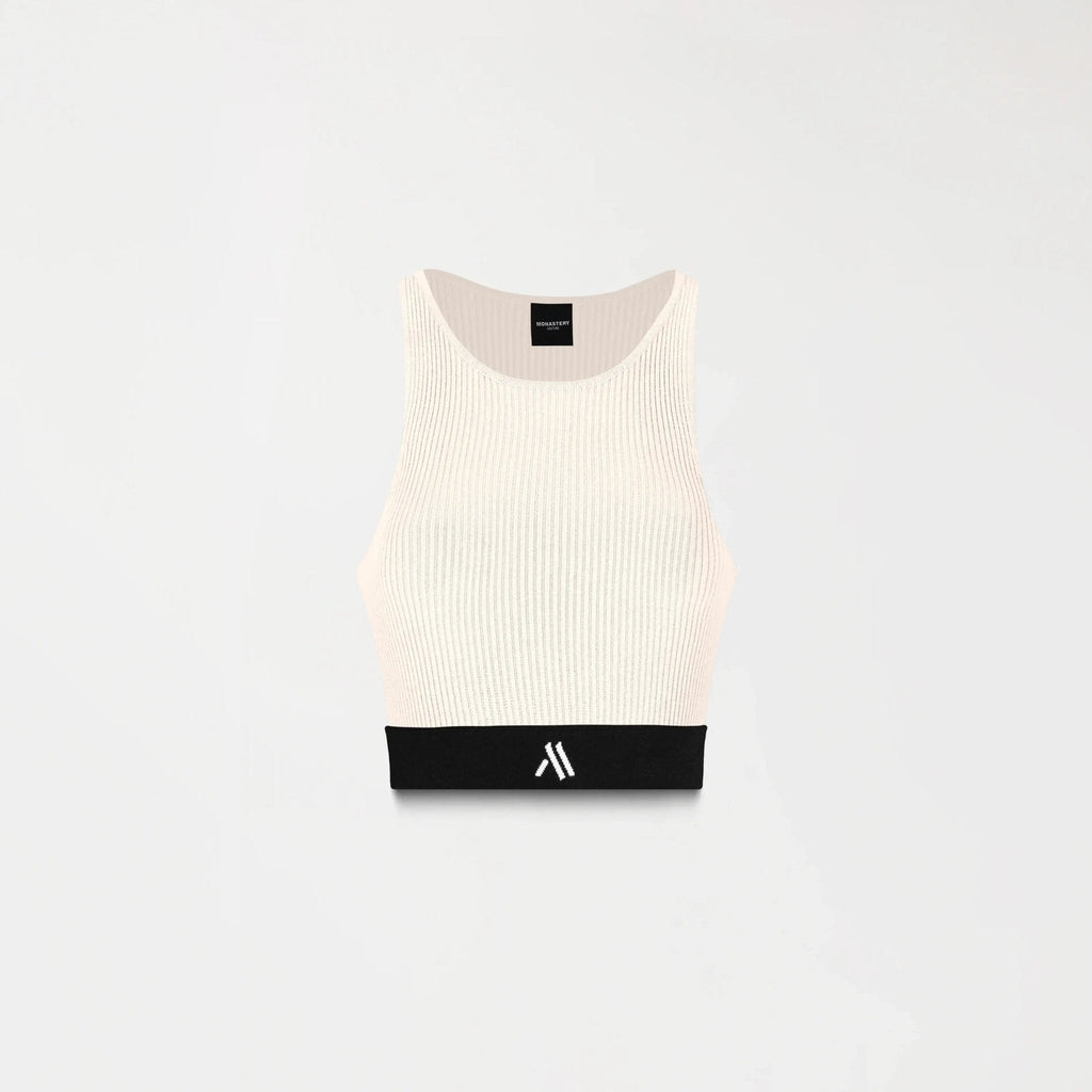 GISELE KNITTED TOP WOMEN WHITECAP GRAY - Monastery | Tienda Oficial Colombia