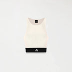 GISELE KNITTED TOP WOMEN WHITECAP GRAY - Monastery | Tienda Oficial Colombia