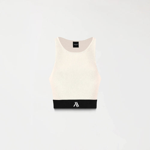 GISELE KNITTED TOP WOMEN WHITECAP GRAY - Monastery | Tienda Oficial Colombia