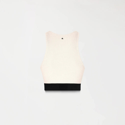 GISELE KNITTED TOP WOMEN WHITECAP GRAY - Monastery | Tienda Oficial Colombia