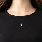 GODIVA CROP TOP WOMEN BLACK - Monastery | Tienda Oficial Colombia