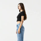 GODIVA CROP TOP WOMEN BLACK - Monastery | Tienda Oficial Colombia