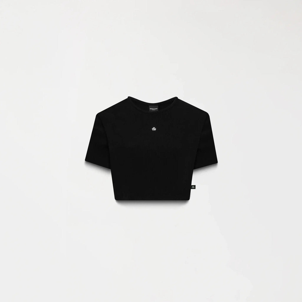 GODIVA CROP TOP WOMEN BLACK - Monastery | Tienda Oficial Colombia