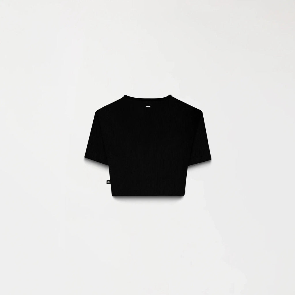 GODIVA CROP TOP WOMEN BLACK - Monastery | Tienda Oficial Colombia