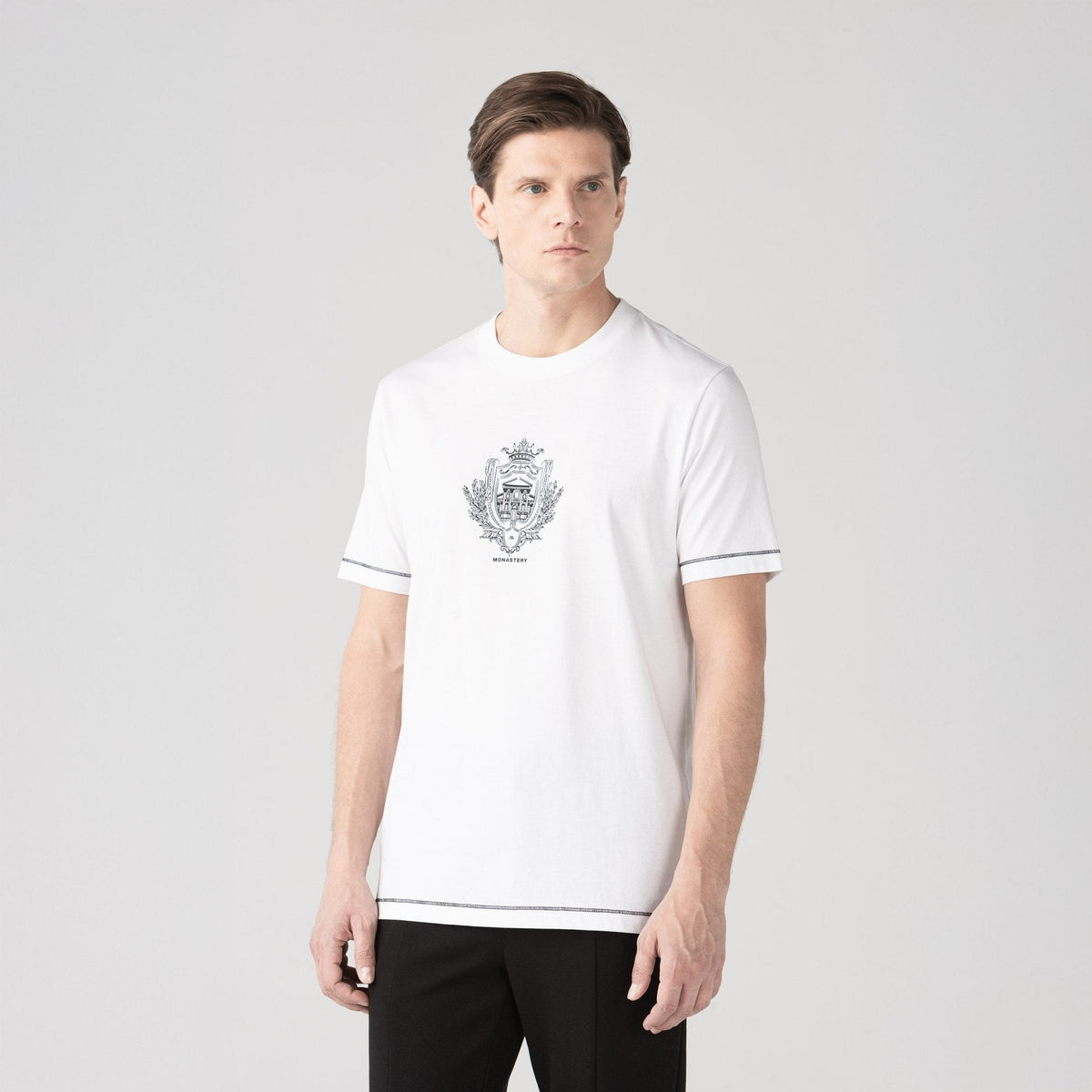 GRAVIT T - SHIRT MEN WHITE - Monastery | Tienda Oficial Colombia