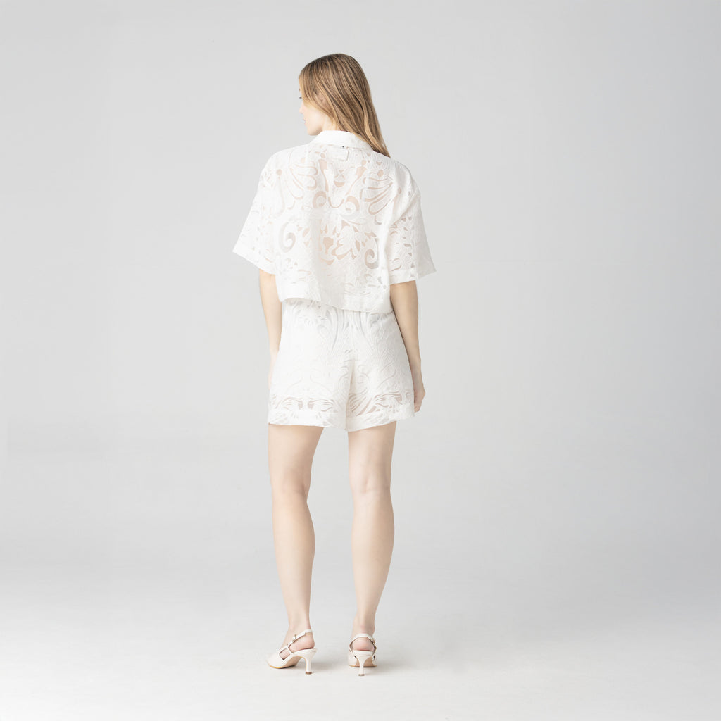 GRECK SHORT WOMEN WHITE - Monastery | Tienda Oficial Colombia
