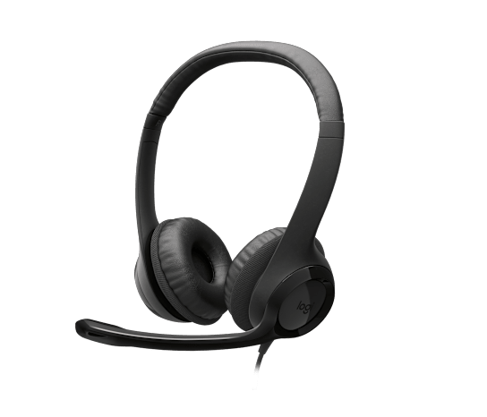 HEADSET LOGITECH H390 CLEARCHAT COMFORT USB BLACK