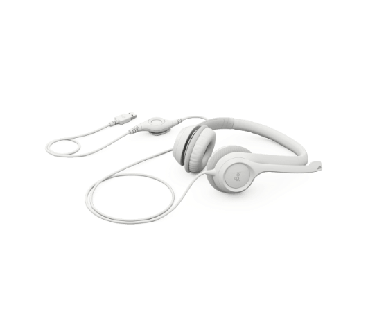 HEADSET LOGITECH H390 SAMR USB OFF WHITE