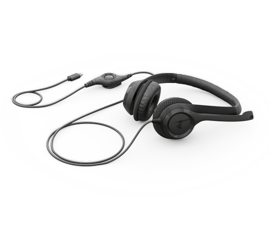 HEADSET LOGITECH H390 CLEARCHAT COMFORT USB BLACK