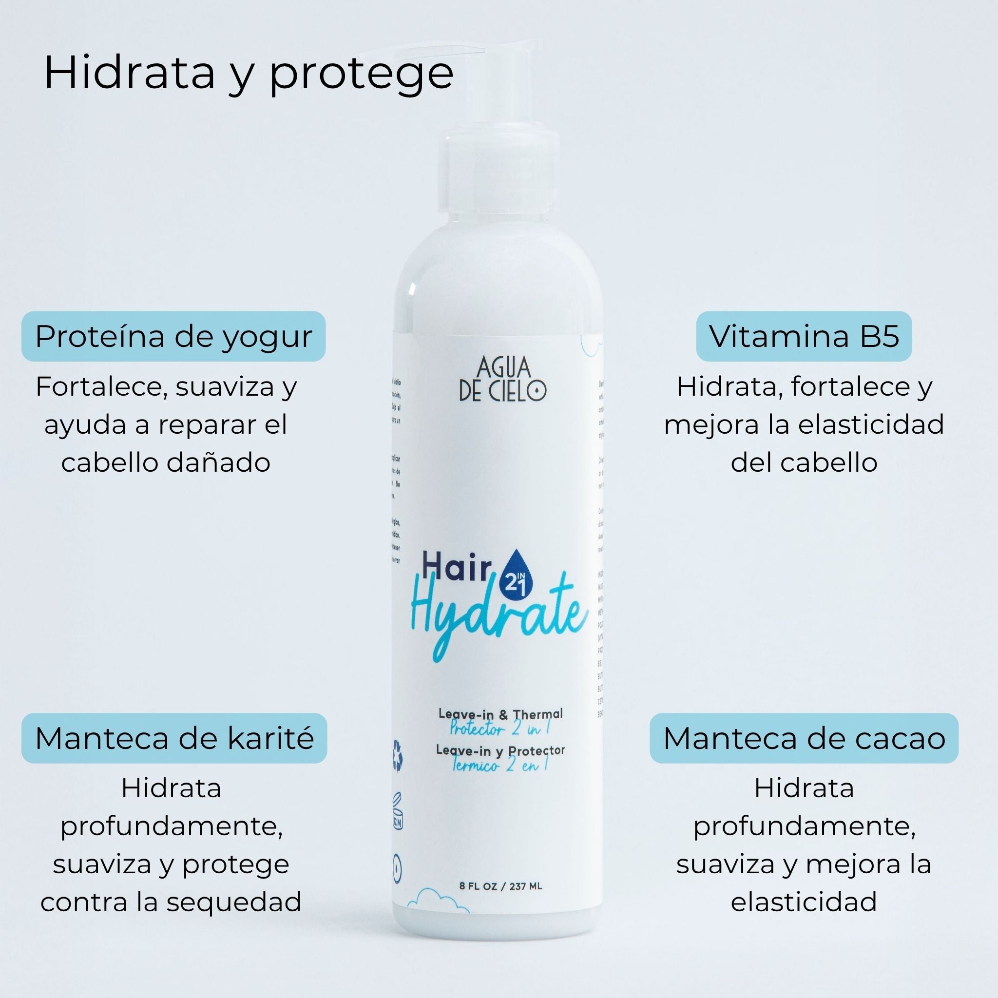 AGUA DE CIELO HAIR HYDRATE LEAVE-IN Y PROTECTOR TERMICO