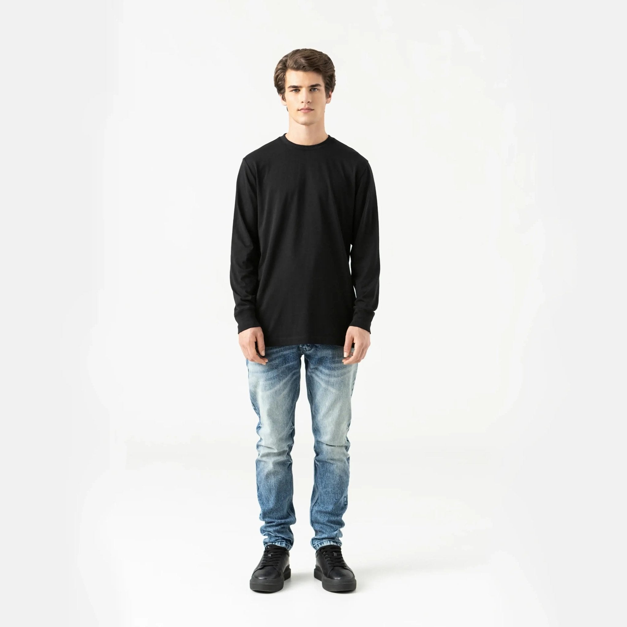 HARVIN LONG SLEEVE MEN BLACK - Monastery | Tienda Oficial Colombia