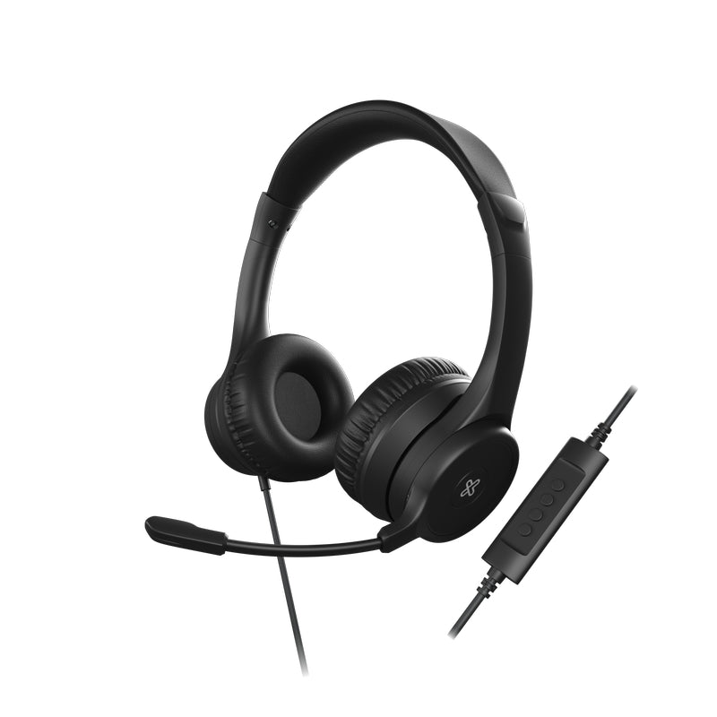 HEADPHONE KLIPX KLEARCOM ESTREOUSB BLACK