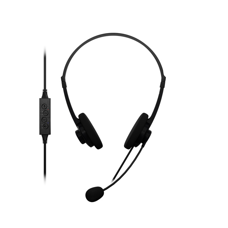 HEADSET XTECH PARA VIDEOCONFERENCIAS USBC BLACK