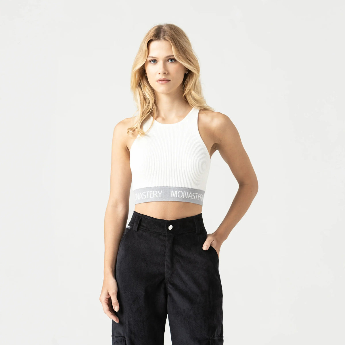 HYWEL KNITTED TOP WOMEN WHITE - Monastery | Tienda Oficial Colombia