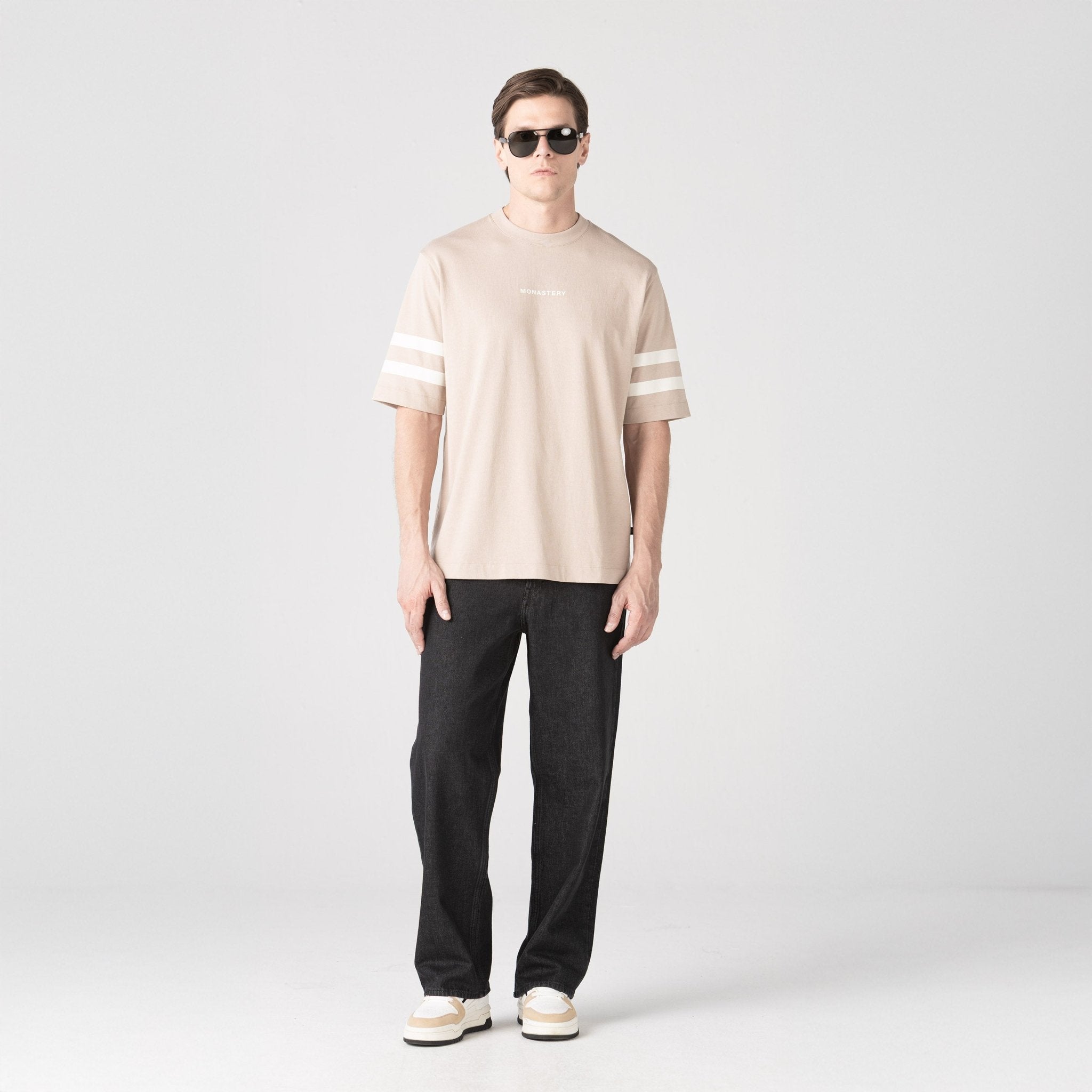 IGNIS T - SHIRT OVERSIZED MEN SIMPLY TAUPE - Monastery | Tienda Oficial Colombia