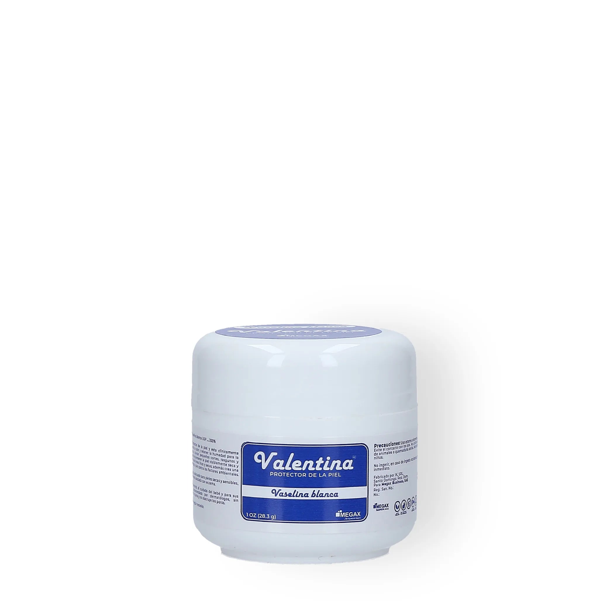 Valentina Vaselina Blanca Protector de la Piel 1Oz