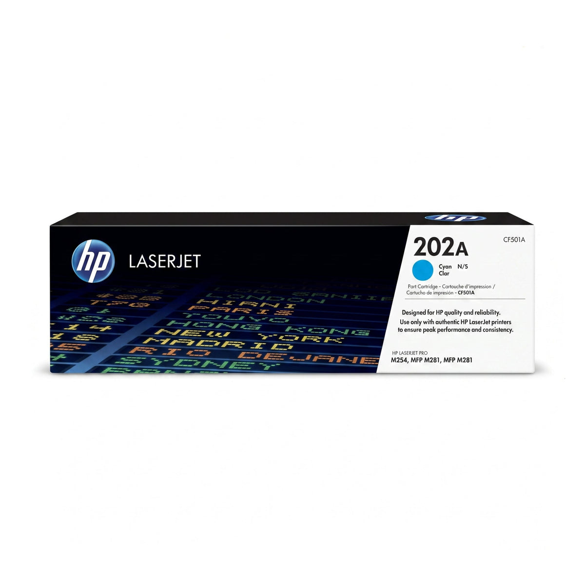 TONER HP (#202A) PARA LASERJET PRO M254/M280/M281/M281FDW/M254DW CYAN