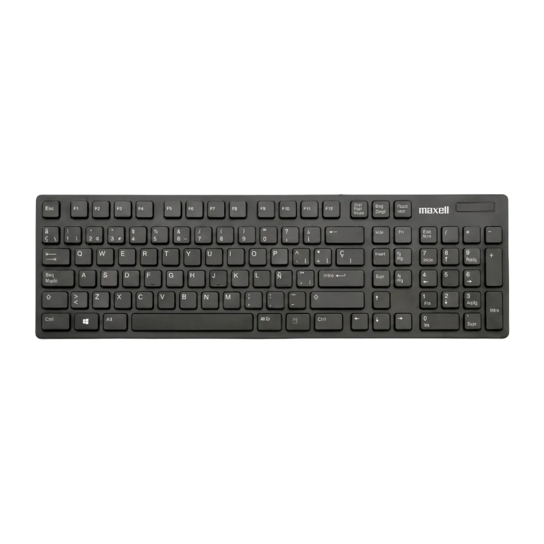 TECLADO MAXELL SLIM WKB-20 SPA WIRELESS BLACK