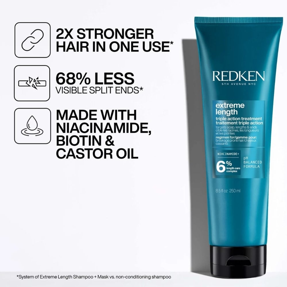 REDKEN 2022 EXTREME LENGTH TRIPLE ACT MASK 8.5OZ