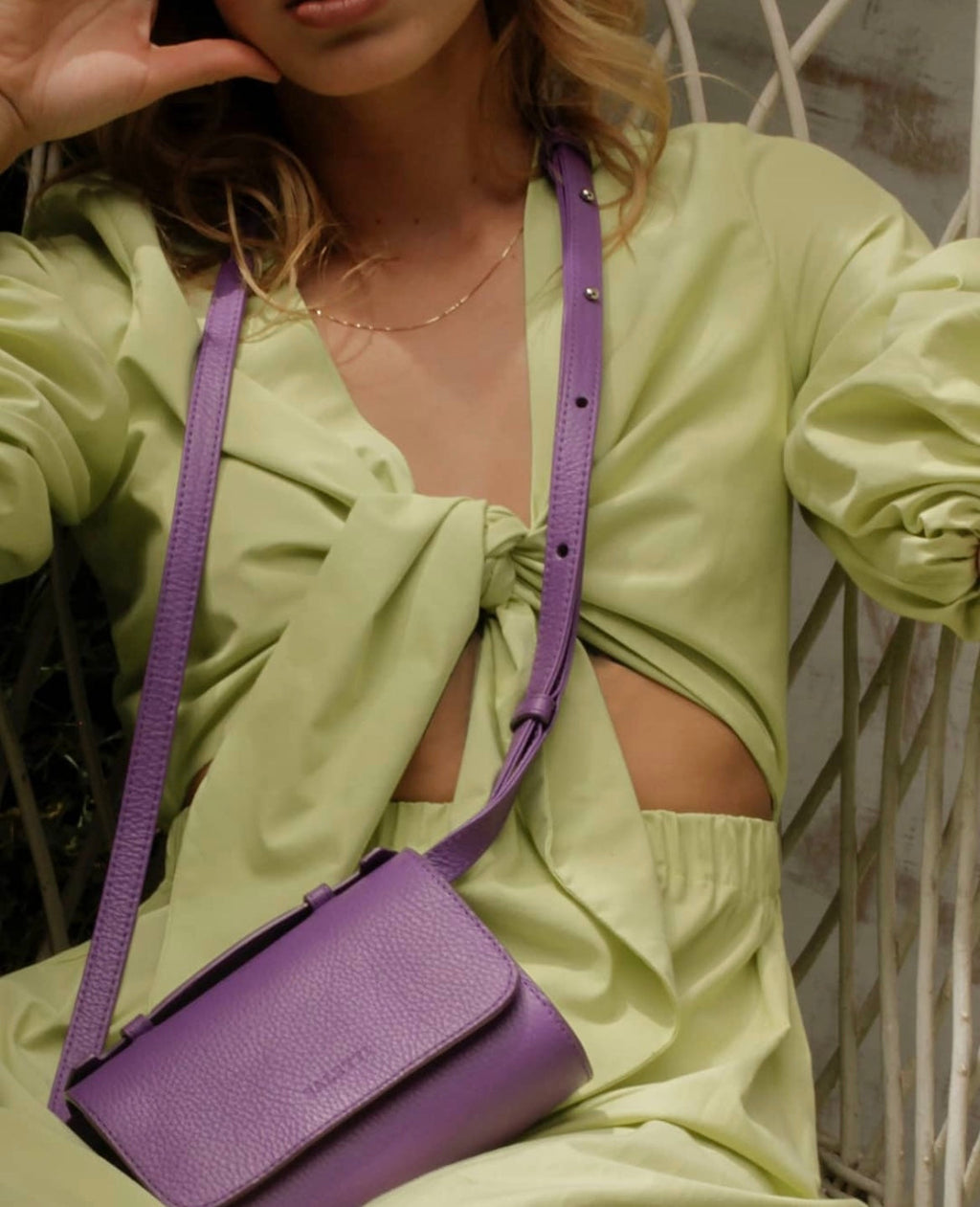 Canvas Belt bag - Purple (3 in 1 convertible)