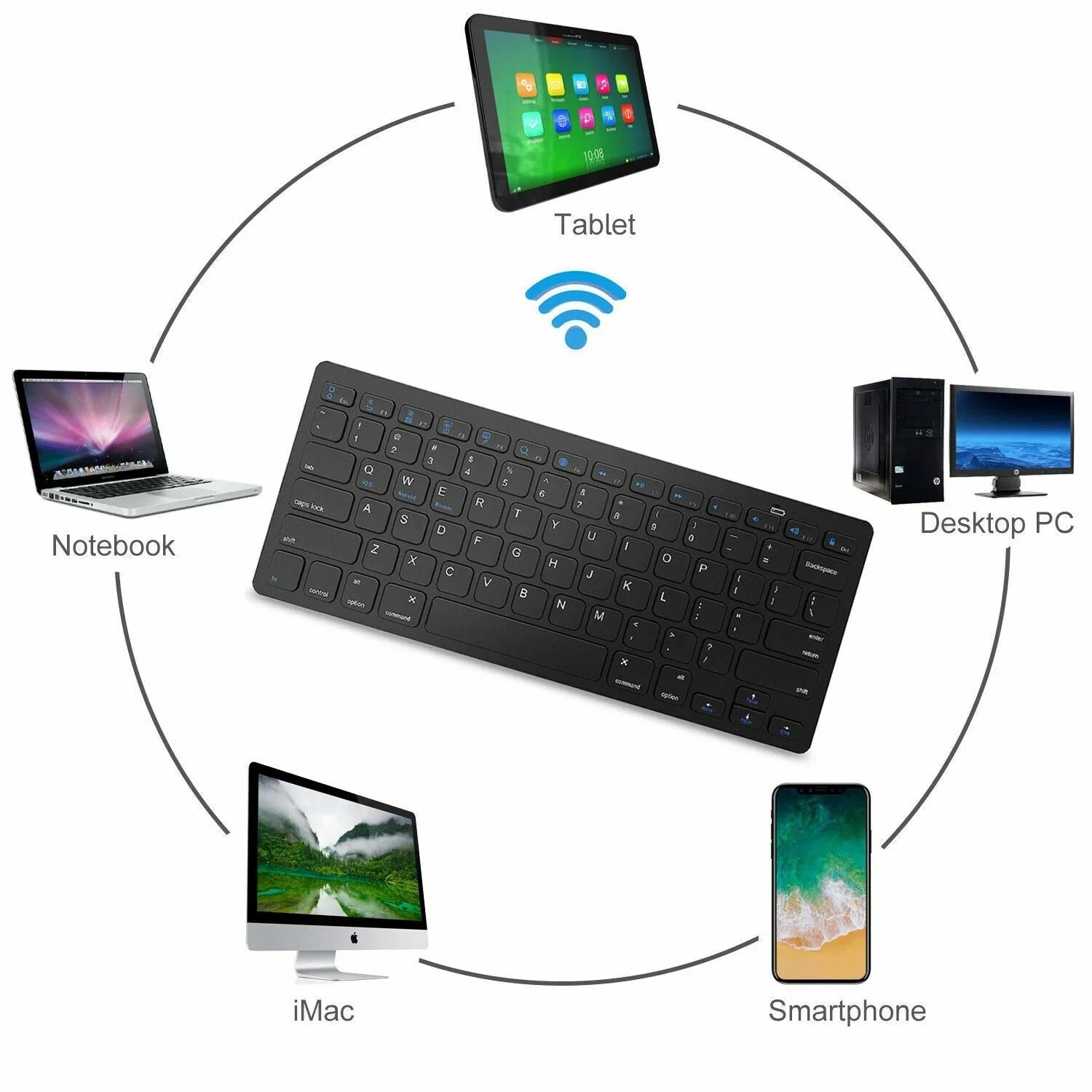Teclado Bluetooth Inalámbrico BKC001