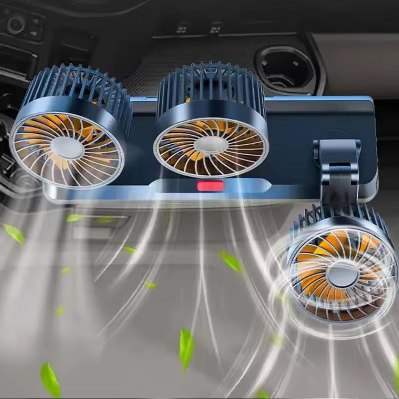 Abanico 3 En 1 Para Carro USB 360°