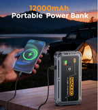 Cargador Jumper De Batería Portátil NACKEO 5000A 12V Con Carga Rápida 12000mAh