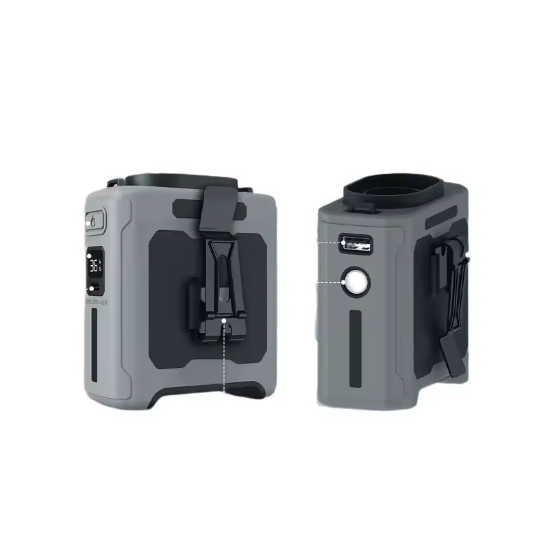 Ventilador Portátil De Cintura 3 En 1 Con Power Bank 10000mAh y Luz LED