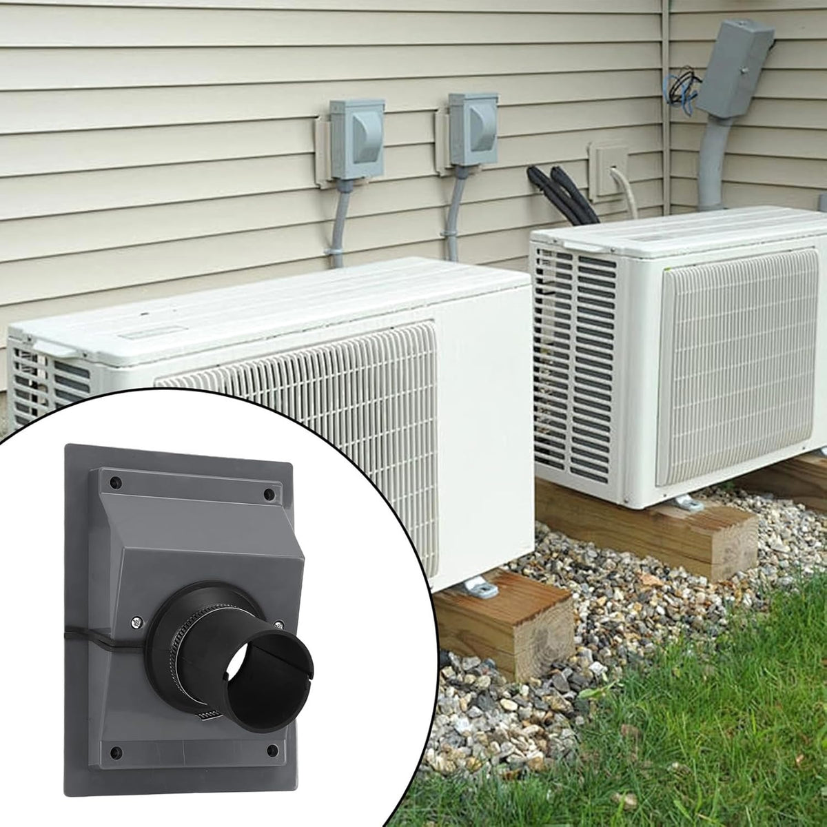 Kit De Sellado Profesional Hermético Para Penetraciones De Pared HVAC