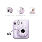 Camara Fujifilm Instax mini 12 (Lila) Combo 10 en 1