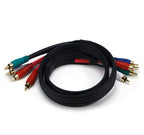 Cable Coaxial De Video/Audio Componente 100320 22AWG 5-RCA, 6 pies