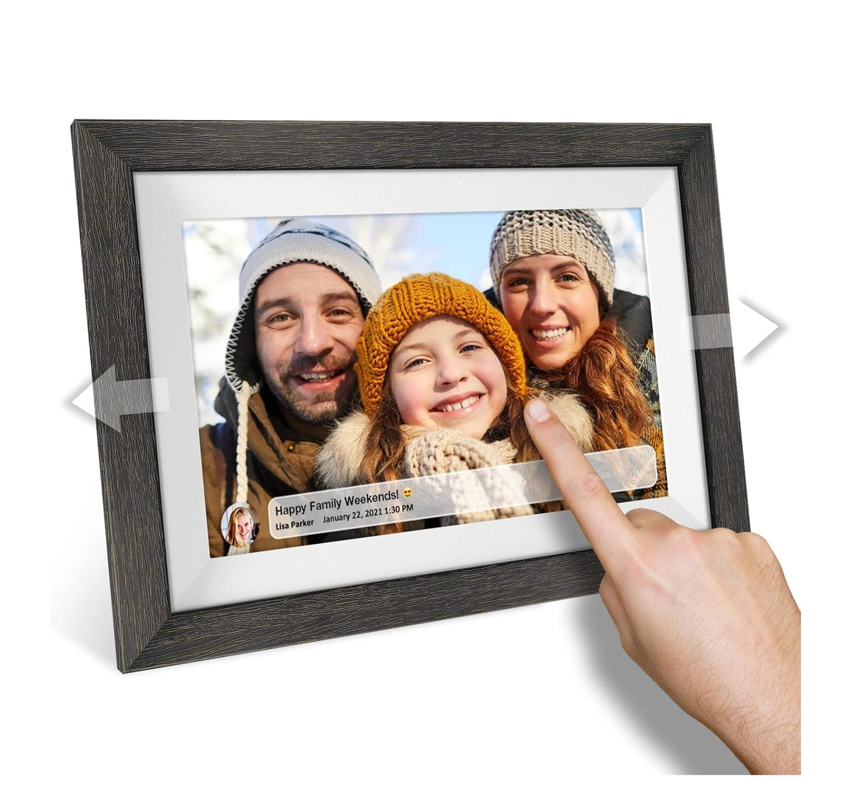 Portarretrato Digital WiFi 10.1” HD con Pantalla Táctil IPS