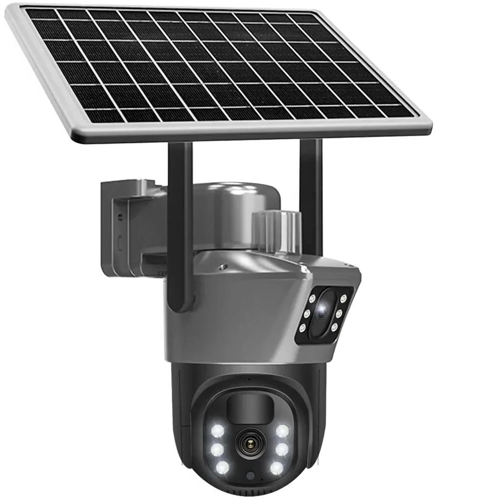 Camara De Seguridad Solar Exterior 4K Con Visión Nocturna (4G y Tarjeta Sim) (Desbloqueada)