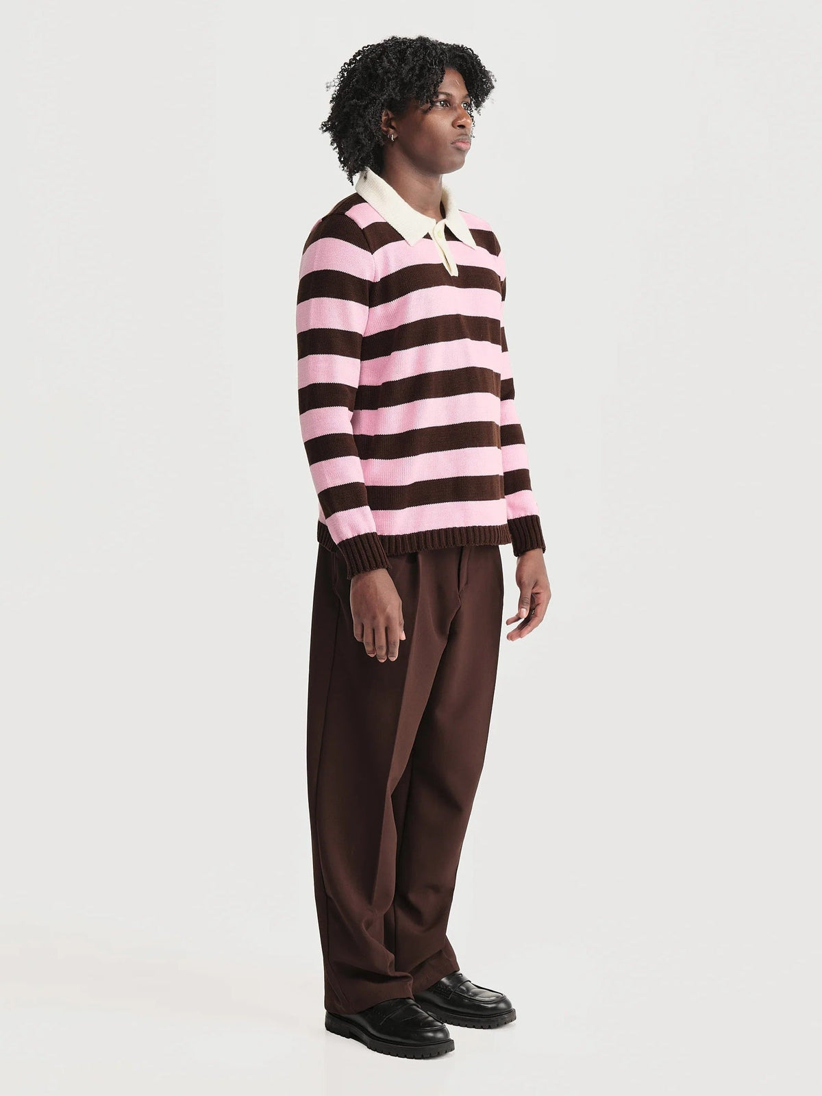 Chalecos y sweaters, color/material rosado, marca Maglione – vista 3