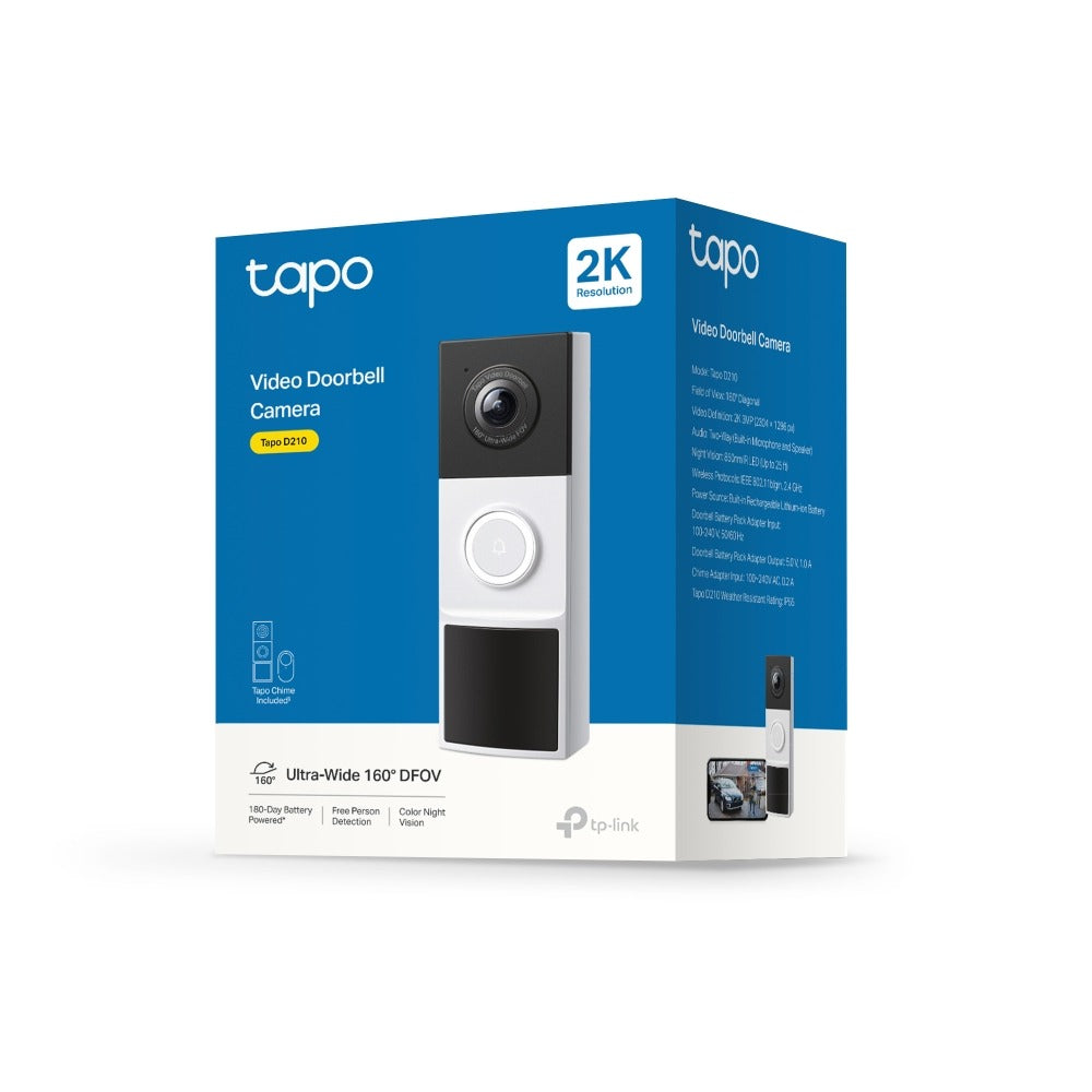 Timbre Inteligente Tapo D210 Con Cámara 2K