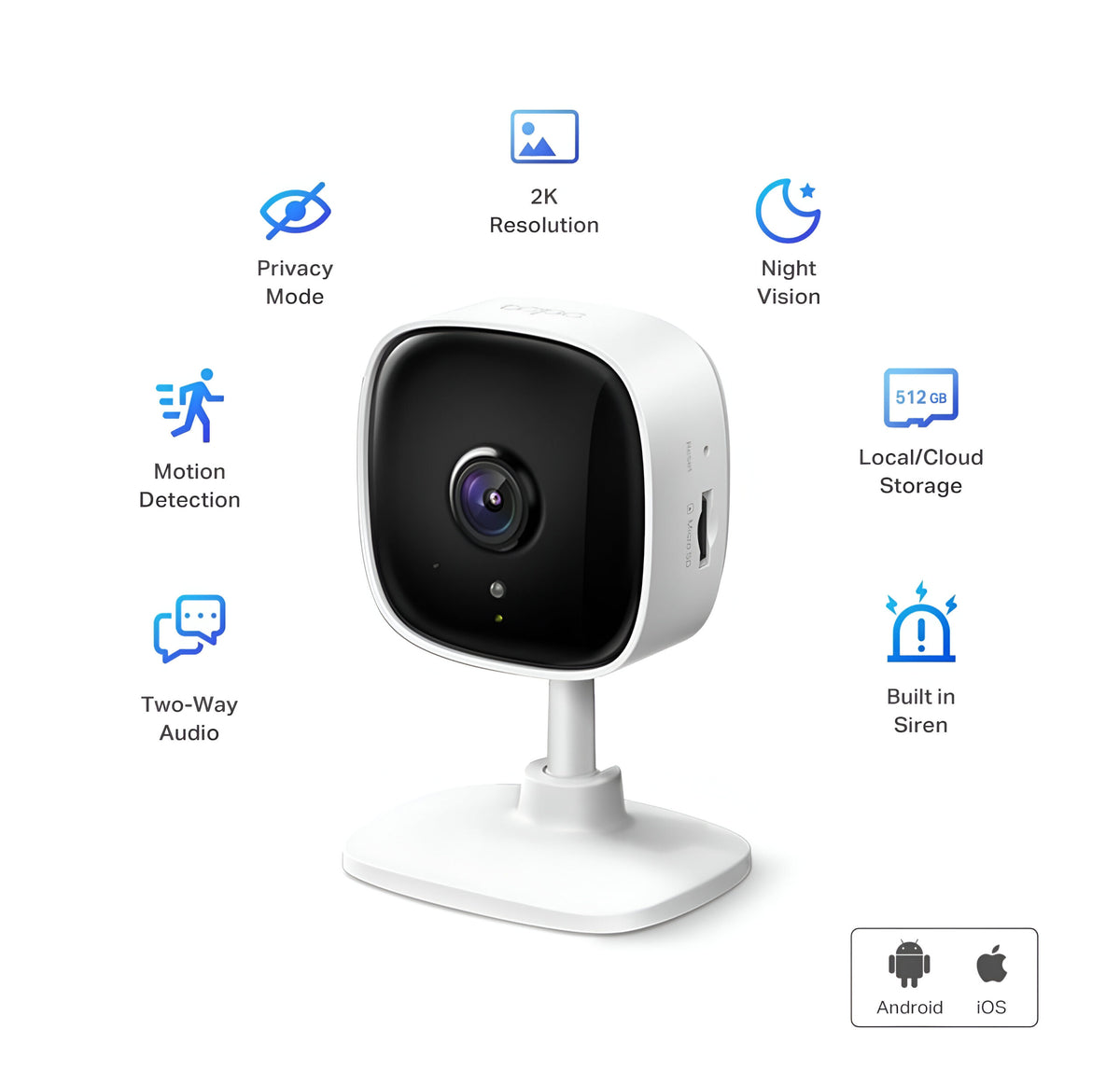 Cámara Interior Tapo – TP-Link 2K Con Detección Inteligente y Audio Bidireccional (2PCS)