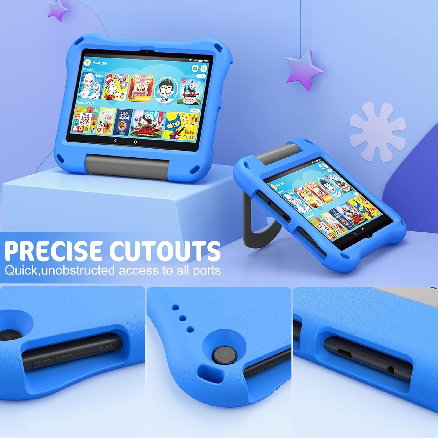 Cover Amazon Fire HD 10 ShockProof Con Asa y Soporte 11ª/13ª