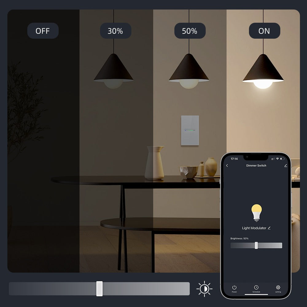 Interruptor Atenuador Inteligente DMS16 Compatible Con Alexa Y Google Home