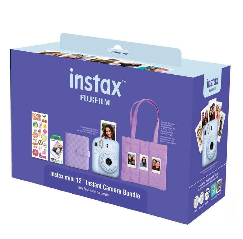 Camara Fujifilm Instax mini 12 (Pastel Blue) Combo 10 en 1